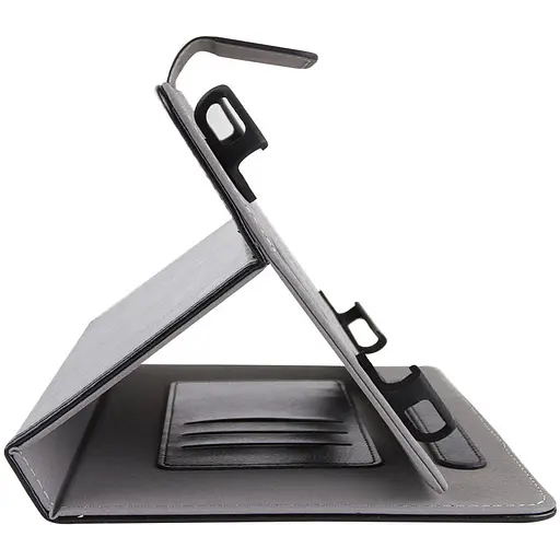 Универсальный кожаный чехол-книжка Epik для планшета 7-8 Черный - фото 6