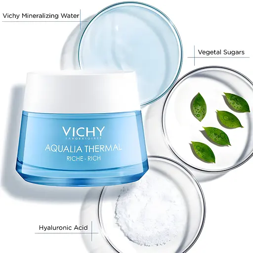 Уценка. Насыщенный крем для глубокого увлажнения Vichy Aqualia Thermal для сухой кожи 50 мл - фото 4