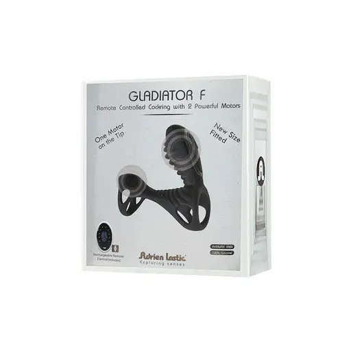 Вібронасадка на член Adrien Lastic Gladiator стимуляція клітора і точки G з пультом д/у розмір F - фото 2