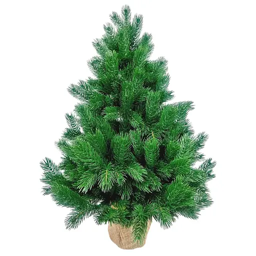 Ялинка штучна Hvoya Pine Mini лита в мішковині 90 см зелена