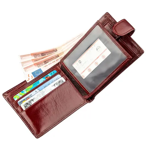 Чоловічий шкіряний гаманець Boston 13х10 см acs0015748 - фото 4