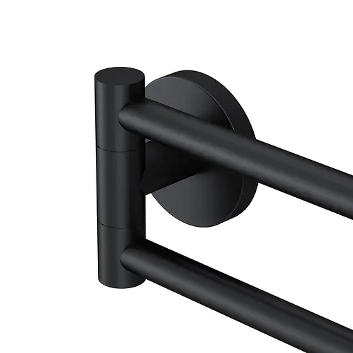 Подвійна вішалка-вертушка для рушників AM.PM X-Joy black A85A32622 Чорний матовий - фото 7