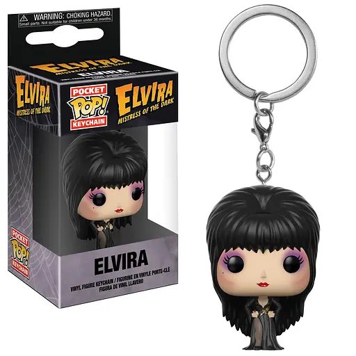 Фігурка-брелок Funko Pop Ельвіра - володарка пітьми Ельвіра Elvira Mistress Of The Dark Elvira 4 см ED 375 - фото 2