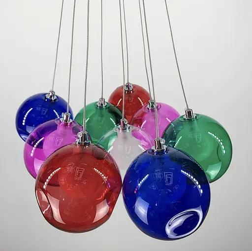 Яскравий світильник Восса Multicolor на 9 кольорових плафонів Line.F AA 225/9 - фото 5