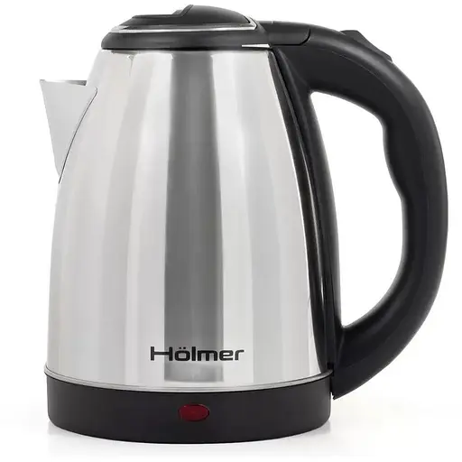 Електрочайник Holmer HKS-1101, сріблястий, 1500W, 1.8 л, дисковий, метал, світловий індикатор, захист від перегріву - фото 1
