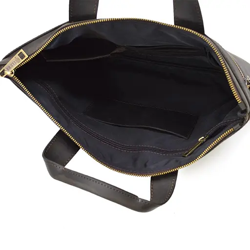 Кожаная мужская сумка TARWA 34х24х1 см sum0026090 - фото 6