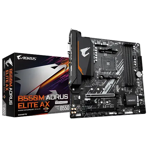 Материнська плата Gigabyte B550M Aorus Elite AX Socket AM4 (B550M AORUS ELITE AX)