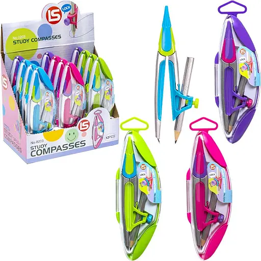 Циркуль із олівцем, 16x6 см, 203 (В асортименті) - фото 2