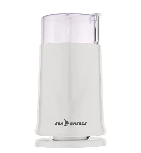 Кофемолка Sea Breeze SB-083 машинка для помола кофе маленькая 60 г нержавеющая сталь 200 Вт Белый - фото 1