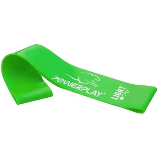 Гумка для фітнесу PowerPlay 4114 Mini Power Band Light 0.8 мм Зелена (5.5 кг) (PP_4114_Green_Light) - фото 1