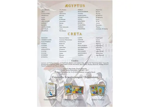 Настільна гра PD-Verlag Конкордія: Єгипет та Крит (Concordia: Aegyptus/Creta ) (англ.) (PS118) - фото 8