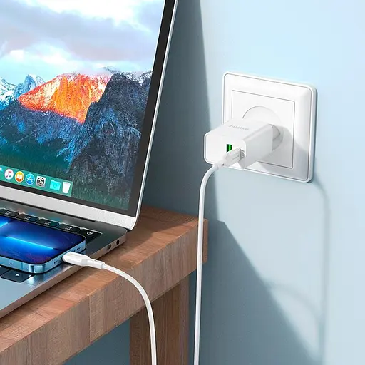 Адаптер BOROFONE Type-C to Lightning Resource BA69A 20w  - фото 7