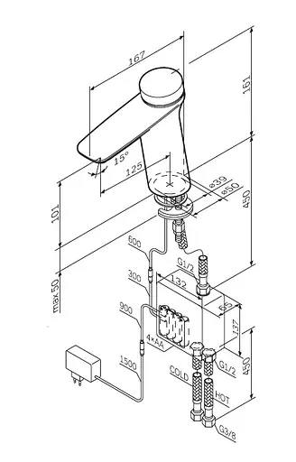 Змішувач для умивальника AM.PM Inspire 2.0 F50A02400 - фото 9