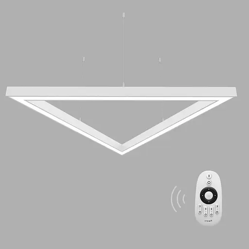 Керований світлодіодний світильник X-LED 150Вт Трикутник білий (3x1080) LSNTri-150dw - фото 1