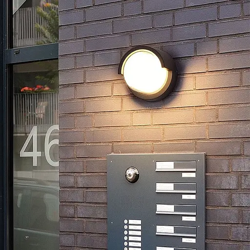 Фасадний світильник круглої форми діаметр 10 см | Line F | Арт. 9811 - фото 7