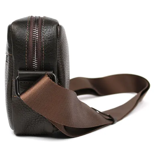 Сумка через плече Grande Pelle компактна вертикальна 13.5х19.5х6 см sum0028304 - фото 10