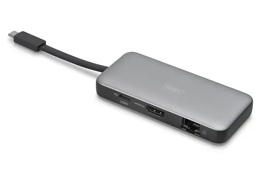 Digitus Док-станция USB-C > HDMI/2xUSB-A/USB-C/SD/MicroSD/RJ54, Travel - фото 2