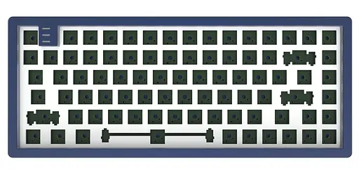 Клавіатура Dark Project KD83A LTD Aluminum Barebones Темно-синя (KB-CST-831-502224) - фото 1