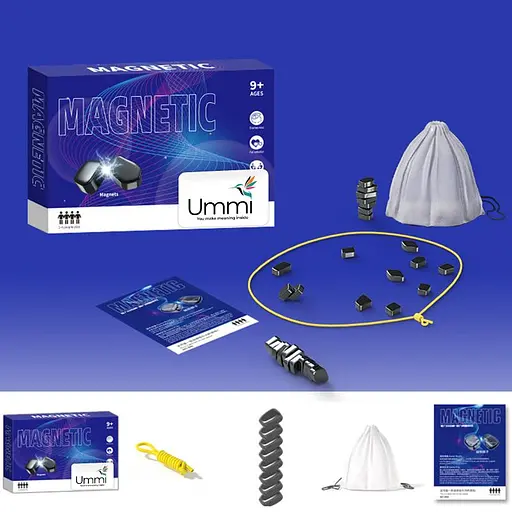 Настольная интерактивная игра Ummi 8888 Magnetic Arena Game с веревкой Blue - фото 2