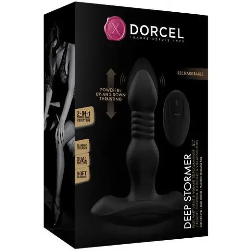 Анальна пробка з вібрацією та пульсацією Dorcel Deep Stormer - фото 6