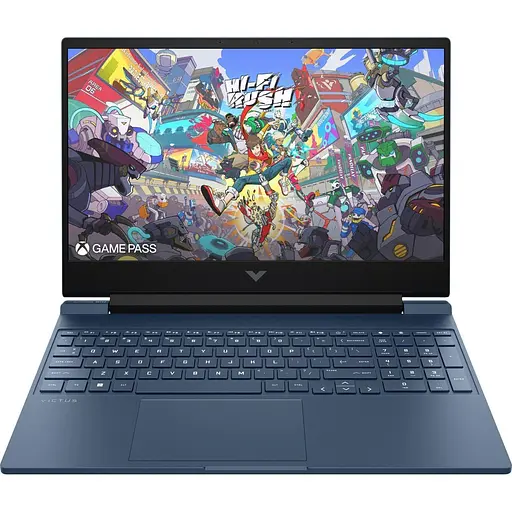 Ноутбук HP 15.6 Victus 15-fb3070ua FHD IPS/Ryzen 5 240/24GB/512SSD/RTX 5050 8GB/DOS/Blue (C9RY8EA) - фото 1