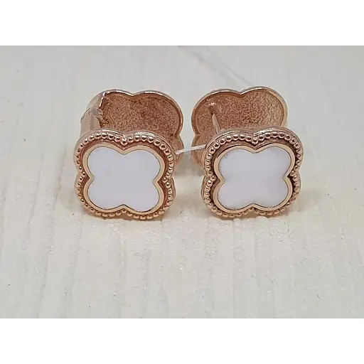 Золотые серьги Империя золота Клевер с эмалью. СБ929И - фото 6