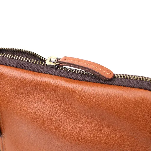 Чоловіча шкіряна сумка через плече із міцної зернистої шкіри SHVIGEL 20х22х4 см sum0027431 - фото 7