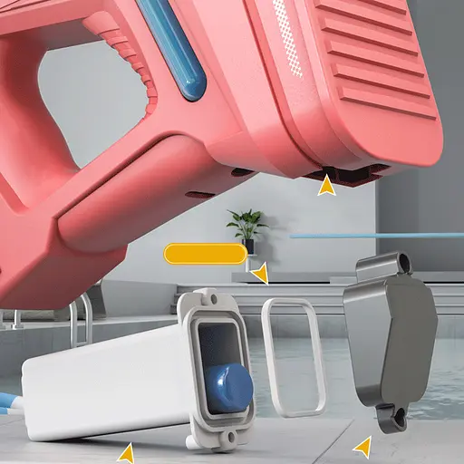 Водяний акумуляторний автомат Space Model Water Gun 9002A (750ml) with lithium battery Red - фото 4