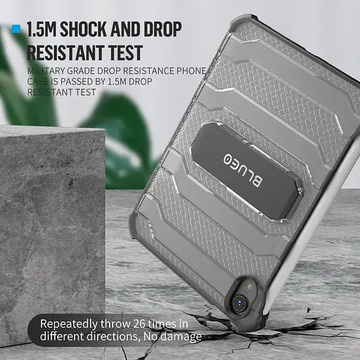 Чехол Blueo Drop Resistance with Kickstand для Apple iPad Air 11 2025/2024 Black [142159] - фото 5