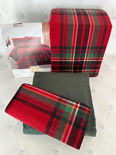 Постільна білизна Red Legacy Plaid Фланель Cotton Collection pbe0051278 - фото 2