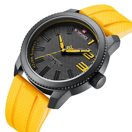 Наручний годинник чоловічий Naviforce Kvantum Чорний (2919) - фото 2