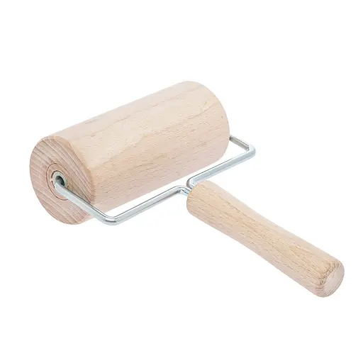 Валик ролик дерев'яний для розкочування тіста 19 см, Woodly Коричневий 86357 - фото 1