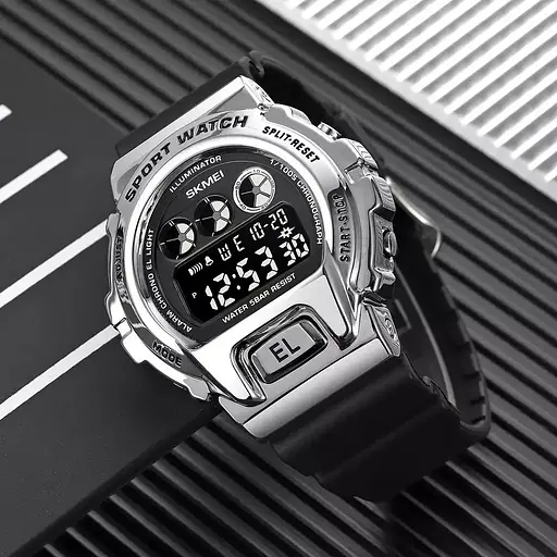 Чоловічий наручний годинник Skmei 1905 Сріблястий - фото 3