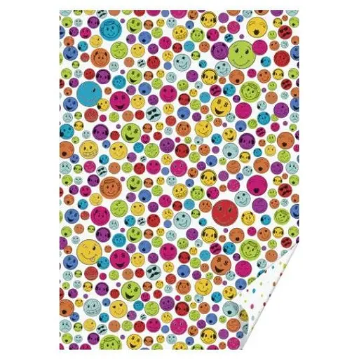 Папір з малюнком "Смайлики" А4(21х29,7см) двосторонній 300г/м2 Heyda