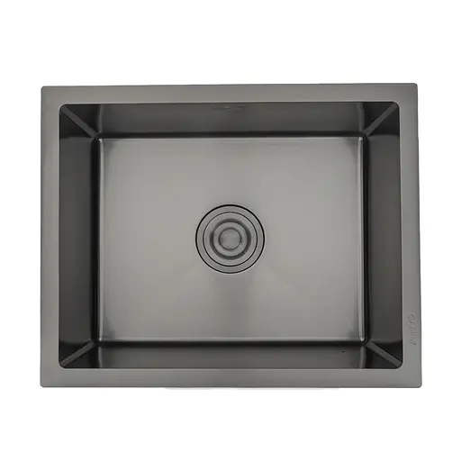 Кухонна мийка Gappo GS5040-6 інтегрована 500x400 мм, нержавіюча сталь, поверхня PVD, Чорний - фото 1