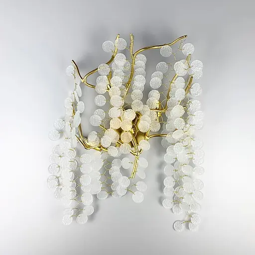 Бра в золоті з матовими монетками Line F W 105B/3 GD - фото 3