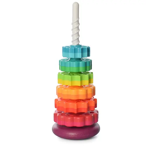 Дитяча розвиваюча іграшка "Пірамідка" Bambi 17403 кільця на спіралі 6 штук - фото 2