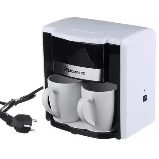 Кофеварка Domotec MS-0705 капельная 500 Вт 2 чашки белая - фото 2