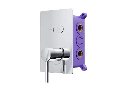 Душова система прихованого монтажу Corsan CMZ068CH хром + BOX 647007, Хром - фото 4