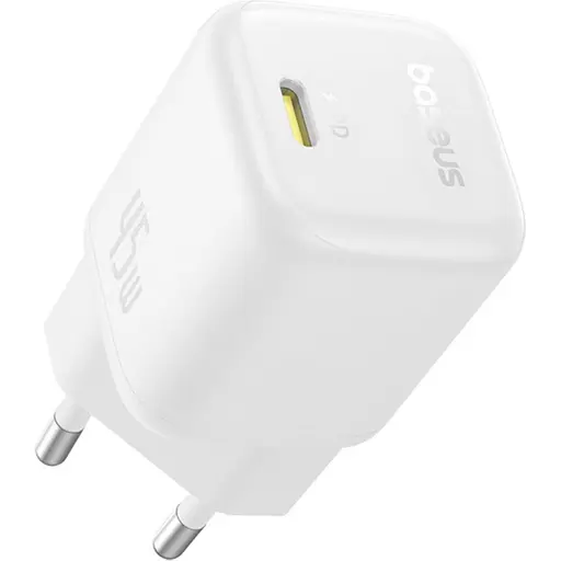 Сетевое зарядное устройство Baseus PicoGo GaN USB-C 45W Moon White (P10176800213-00) [146301] - фото 3