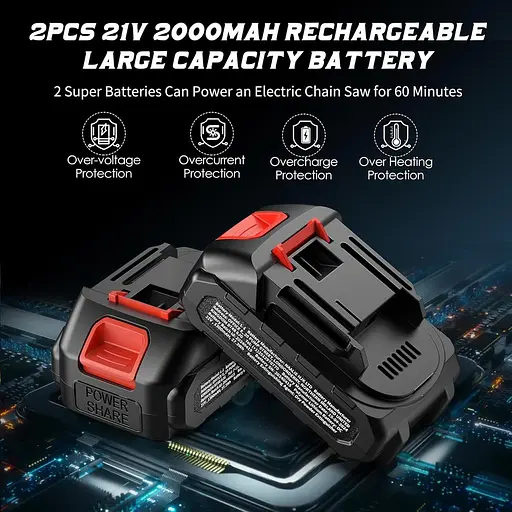 Акумуляторна мініцепна пила Ginarelo Small - чіпкі пили Ручні легкі зовнішні електроінструменти для різання дерев Обрізання гілок - фото 3