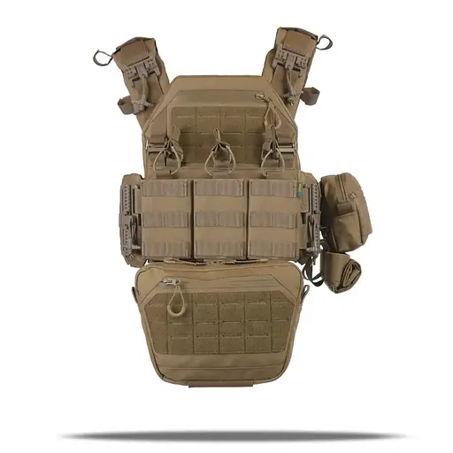 Плитоноска Kiborg GU gen.2 + 6 подсумков Coyote (1000-k66002) - фото 2