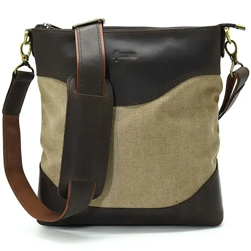 Кожаная мужская сумка TARWA 30х27.5х6.5 см sum0026075 - фото 1