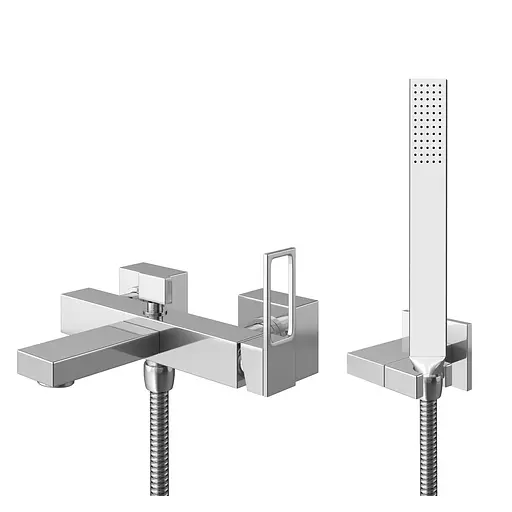 Смеситель для ванны Kohlman Nexen chrome настенный KPL-QW110U Хром - фото 1