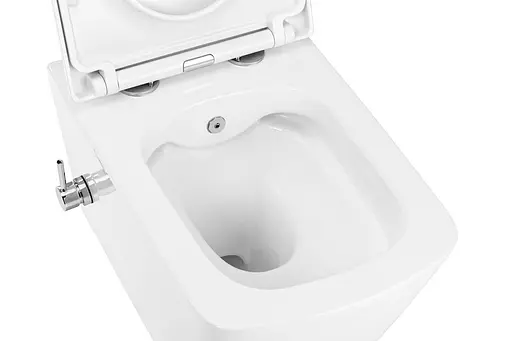 Унитаз-биде подвесной Mixxus Premium Quadro-1301-R 510x350x345 мм Rimless MP6658, Белый - фото 10