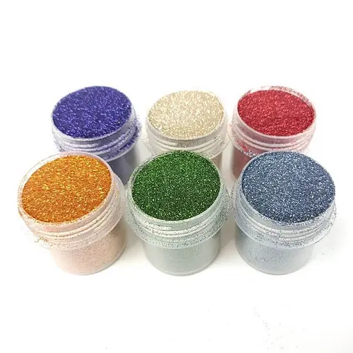 Набір гліттеру для біо-тату Великий № 5 glitter-set-big-6x-5, 6 штук по 12 мл - фото 2