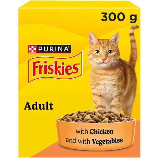 Уцінка. Сухий корм для котів Friskies з куркою та овочами 300 г  - фото 1