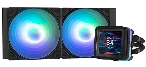 СВО Zalman Alpha 2DS A24 ARGB Black (ALPHA2DSA24BLACK) - фото 1