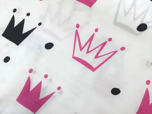 Хлопковая пеленка Moontime 100х80см "Короны малиновые" - фото 2