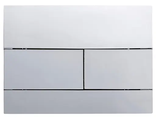 Панель змиву Koer KT-0603-01 240x160x10mm пластикова, кнопка лінійна KR5319, Хром - фото 2